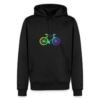 | vélo Cyclistes | | VTT Cycliste - Sweat à capuche Premium bio Homme - noir - Devant - Nico (187cm)