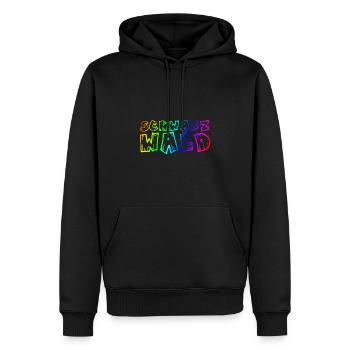 Schwarzwald | Gebirge | Wandern | Urlaub - Männer Premium Bio Hoodie - Schwarz - Vorne - Nico (187cm)