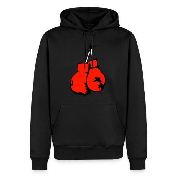boxing gloves 159920 1280 - Männer Premium Bio Hoodie - Schwarz - Vorne - Nico (187cm)