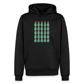 Ananas T-Shirt - Männer Premium Bio Hoodie - Schwarz - Vorne - Nico (187cm)