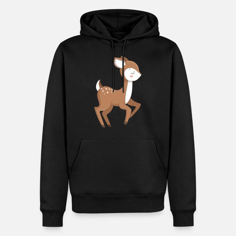 Reh Rehkitz - Sweat à capuche Premium bio Homme - noir
