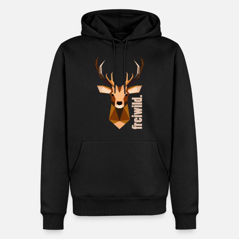 Jeu équitable. - Sweat à capuche Premium bio Homme - noir