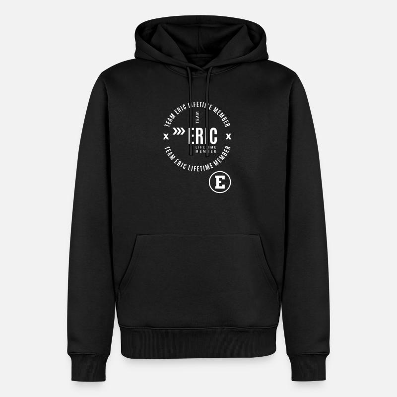 Eric - Männer Premium Bio Hoodie - Schwarz