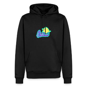 Kuecken am Ostern - Männer Premium Bio Hoodie - Schwarz - Vorne - Nico (187cm)