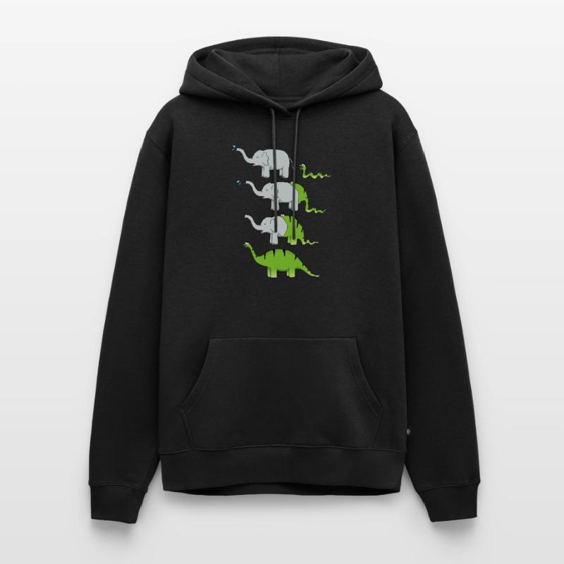 Dinosaurier-Evolution Männer Premium Bio Hoodie