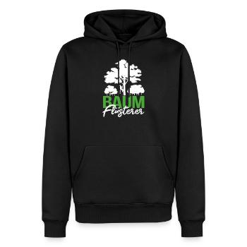 Tree Whisperer - Cadeau de la forêt Ranger drôle - Sweat à capuche Premium bio Homme - noir - Devant - Nico (187cm)