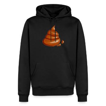 Scheisshaufen und Kot Kacke und Stuhlgang - Männer Premium Bio Hoodie - Schwarz - Vorne - Nico (187cm)