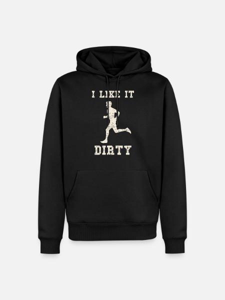 Mud running Matsch run Schlamm Lauf Spruch Trail - Männer Premium Bio Hoodie - Schwarz