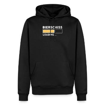 Bierschiss loading Lustiges Bier Säufer Geschenk - Männer Premium Bio Hoodie - Schwarz - Vorne - Nico (187cm)