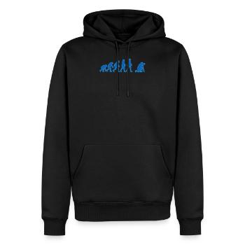 Fotografie Lustiges Fotografie Evolution Geschenk - Männer Premium Bio Hoodie - Schwarz - Vorne - Nico (187cm)