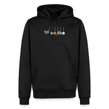 Astrophysics Funny Solar System Gift - Sweat à capuche Premium bio Homme - noir - Devant - Nico (187cm)