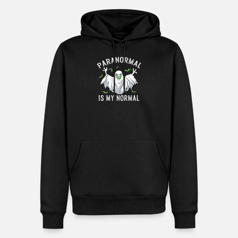 Paranormal est mon cadeau normal pour Halloween - Sweat à capuche Premium bio Homme - noir