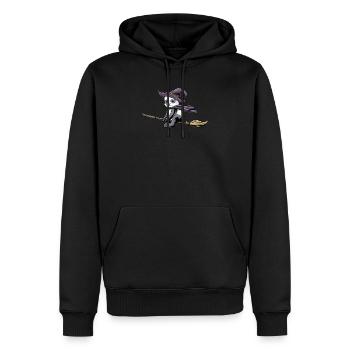 Panda Halloween Lustiges Panda Halloween Geschenk - Männer Premium Bio Hoodie - Schwarz - Vorne - Nico (187cm)