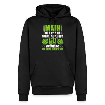 Math Math Math Teacher Mathematician Gift - Sweat à capuche Premium bio Homme - noir - Devant - Nico (187cm)
