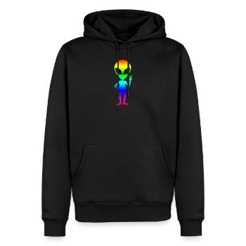 Alien - Männer Premium Bio Hoodie - Schwarz - Vorne - Nico (187cm)