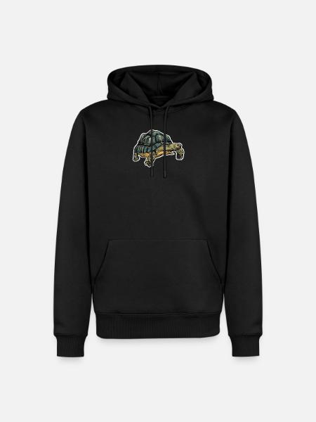 Schildkröte - Männer Premium Bio Hoodie - Schwarz