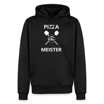 Pizza, Pizzaria, Italien - Männer Premium Bio Hoodie - Schwarz - Vorne - Nico (187cm)