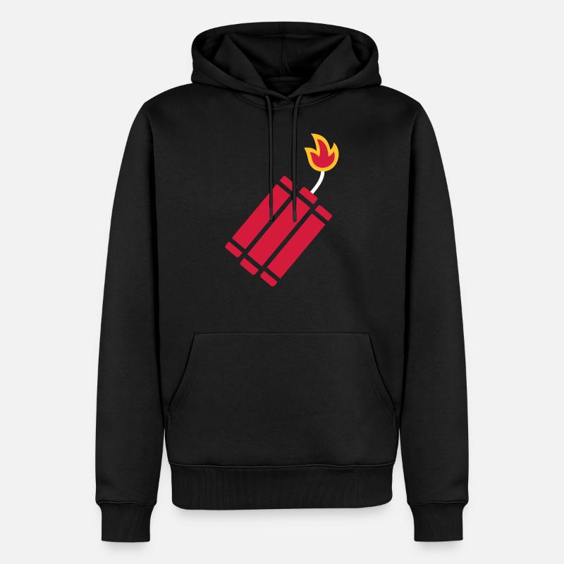 Bombe dynamite - Sweat à capuche Premium bio Homme - noir