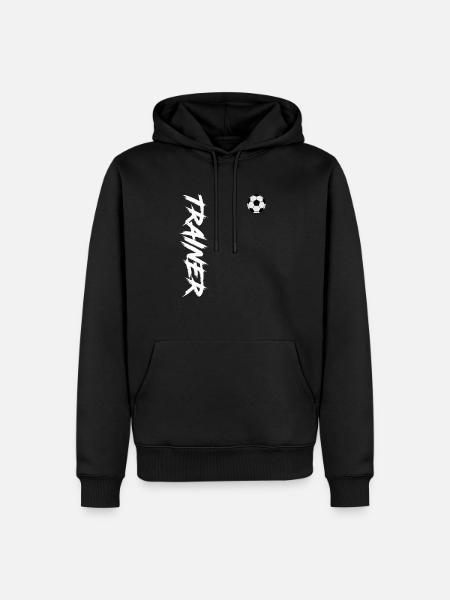 Fussballtrainer, Trainer, Fussball - Männer Premium Bio Hoodie - Schwarz