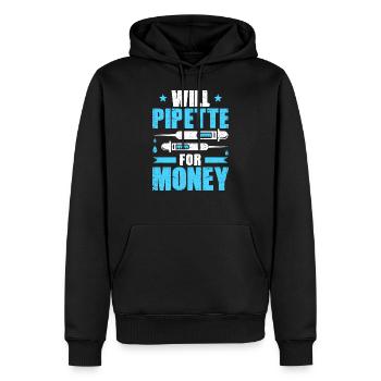 Biochimie Biologie Biochimiste Biochimiste Biologiste Cadeau - Sweat à capuche Premium bio Homme - noir - Devant - Nico (187cm)