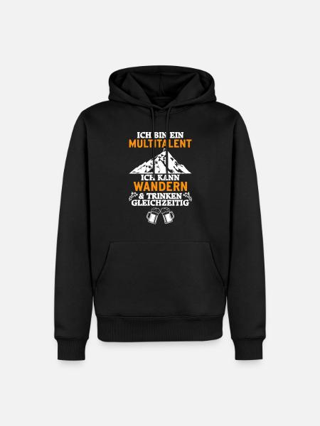 Wander Multitalent Geschenkidee - Männer Premium Bio Hoodie - Schwarz