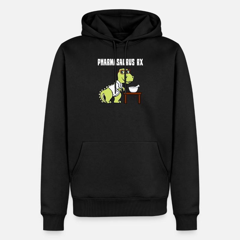 Pharmasaurus RX - Männer Premium Bio Hoodie - Schwarz
