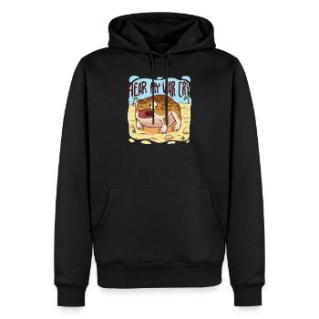 Cri de guerre d’un gel du désert furieux - Sweat à capuche Premium bio Homme - noir - Devant - Nico (187cm)