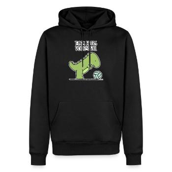 Volleyball - Männer Premium Bio Hoodie - Schwarz - Vorne - Nico (187cm)