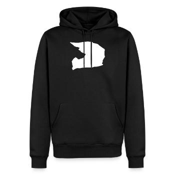 Cross helmet - Men’s Premium Organic Hoodie - black - Front - Nico (187cm)