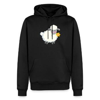 Schöne Schafe - Männer Premium Bio Hoodie - Schwarz - Vorne - Nico (187cm)