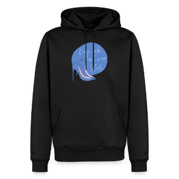 Keep calm and wear heels - Männer Premium Bio Hoodie - Schwarz - Vorne - Nico (187cm)