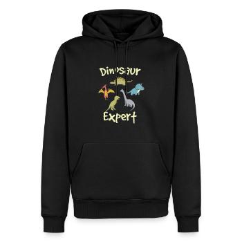 Dinosaur Expert - Männer Premium Bio Hoodie - Schwarz - Vorne - Nico (187cm)