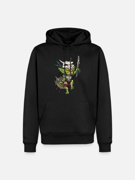 GOBLIN WARRIOR - Men’s Premium Organic Hoodie - black