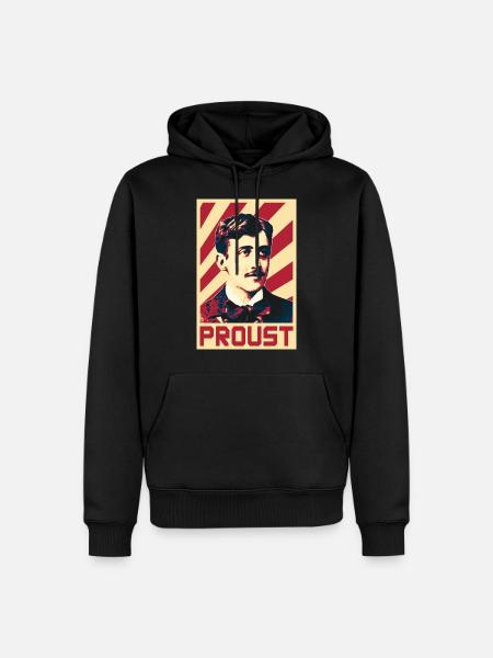 Marcel Proust - Männer Premium Bio Hoodie - Schwarz