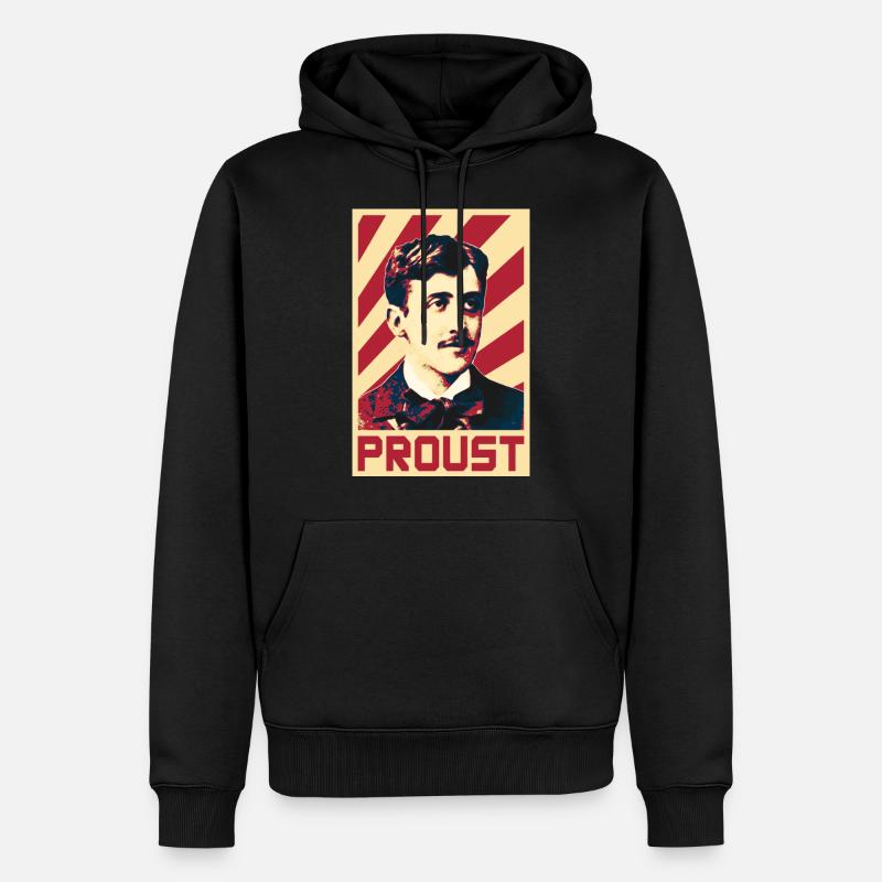 Marcel Proust - Sweat à capuche Premium bio Homme - noir