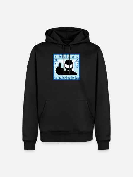 contrôle technique moto - Sweat à capuche Premium bio Homme - noir