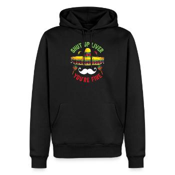Shut Up Liver You're Fine - Sweat à capuche Premium bio Homme - noir - Devant - Nico (187cm)