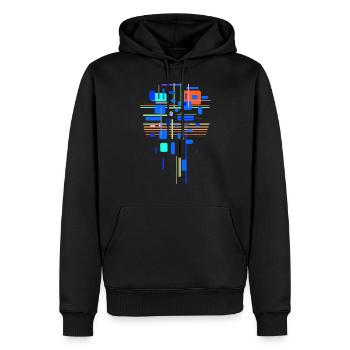 architecture - Men’s Premium Organic Hoodie - black - Front - Nico (187cm)