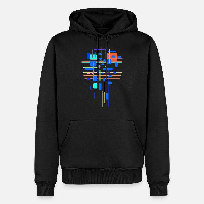 Architektur - Männer Premium Bio Hoodie - Schwarz