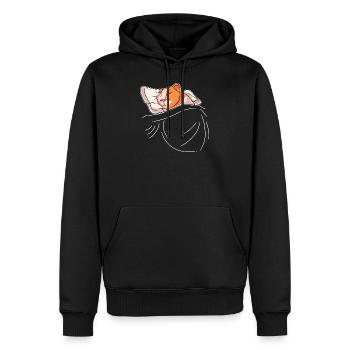 Cochon d’Inde Dormant Cadeau Doux Animal de compagnie - Sweat à capuche Premium bio Homme - noir - Devant - Nico (187cm)