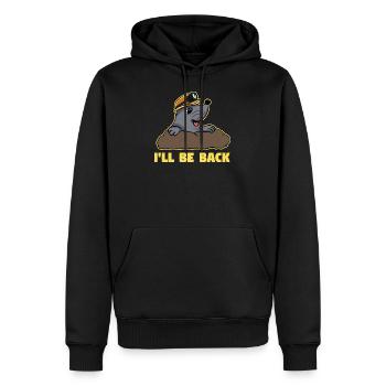 Maulwurf Hügel Spruch Süß - Männer Premium Bio Hoodie - Schwarz - Vorne - Nico (187cm)