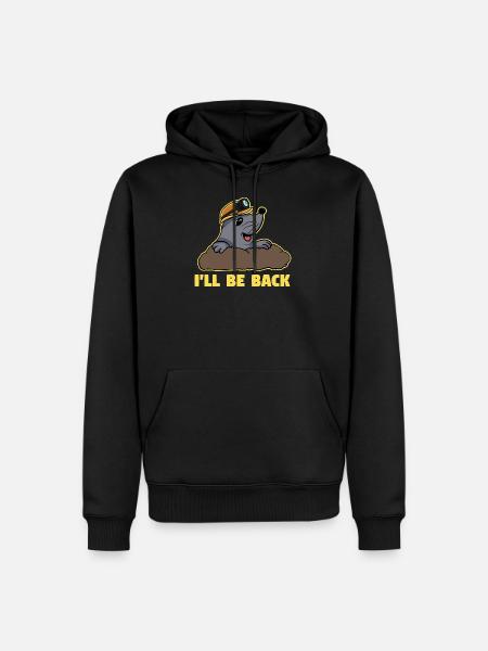 Mole Hill Saying Sweet - Men’s Premium Organic Hoodie - black