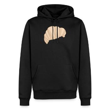 Croissant Symbol Essen - Sweat à capuche Premium bio Homme - noir - Devant - Nico (187cm)