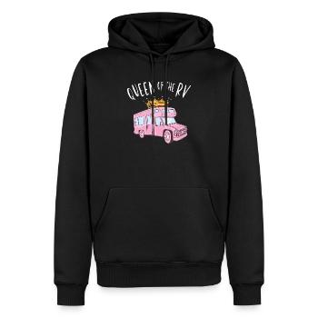 Königin des RV - Königin des Camper - Männer Premium Bio Hoodie - Schwarz - Vorne - Nico (187cm)