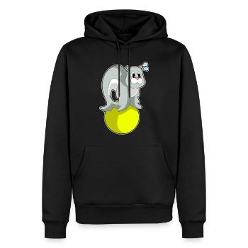 Seehund Workout Gymnastik Fitness - Männer Premium Bio Hoodie - Schwarz - Vorne - Nico (187cm)