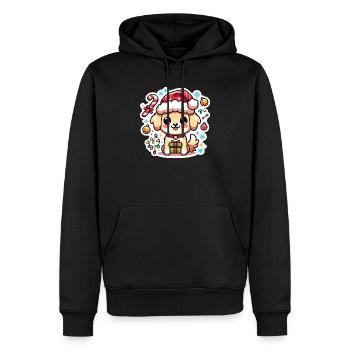 Santa Paws - Männer Premium Bio Hoodie - Schwarz - Vorne - Nico (187cm)