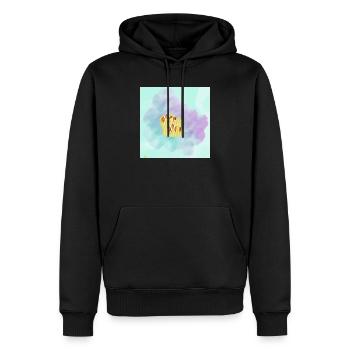 Pastell Clownfisch Korallen - Männer Premium Bio Hoodie - Schwarz - Vorne - Nico (187cm)