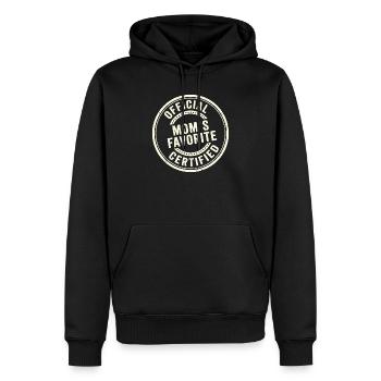 Enfant préféré Drôle Préféré de la maman officielle - Sweat à capuche Premium bio Homme - noir - Devant - Nico (187cm)