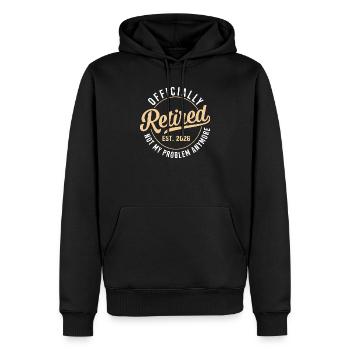 Offiziell Ruhestand Humor - Männer Premium Bio Hoodie - Schwarz - Vorne - Nico (187cm)