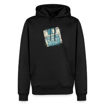 Your Memory - Männer Premium Bio Hoodie - Schwarz - Vorne - Nico (187cm)